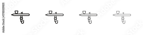 Airbrush icon. Simple graphic element set