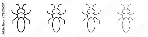 Ant icon. Simple graphic element set