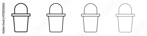 Bucket icon. Simple graphic element set