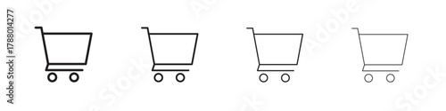 Cart icon. Simple graphic element set