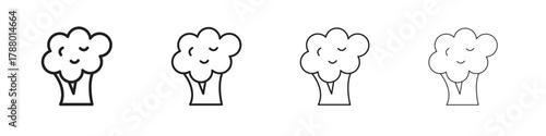 Cauliflower icon. Simple graphic element set