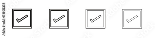 Check Square icon. Simple graphic element set