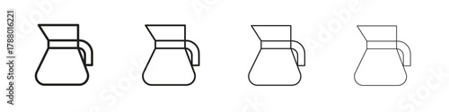 Coffee pot icon. Simple graphic element set
