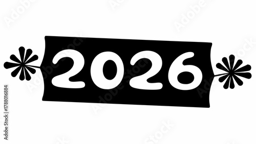 Celebrate the exciting arrival of 2026 with this bold graphic and festive embellishments