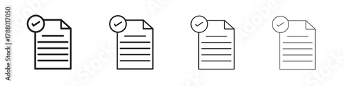 Consent icon. Simple graphic element set