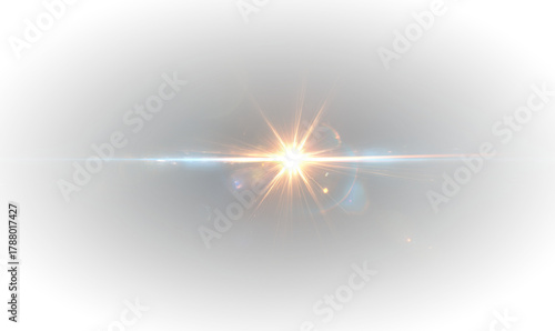 Golden Magic Beam Spark Effect. A bright beam shines with clarity. Spark particles float around gently. Perfect for fantasy scenes or glowing accents. © Mirotvoric