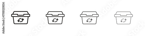 Dumpster icon. Simple graphic element set