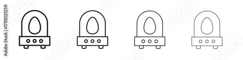 Egg incubator icon. Simple graphic element set