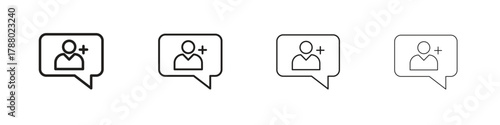 Follower icon. Simple graphic element set
