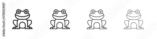 Frog icon. Simple graphic element set