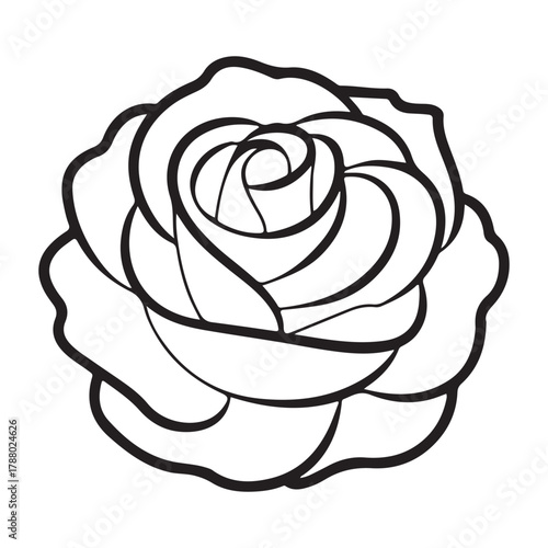 Single rose icon