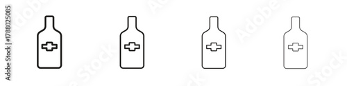 Gin icon. Simple graphic element set