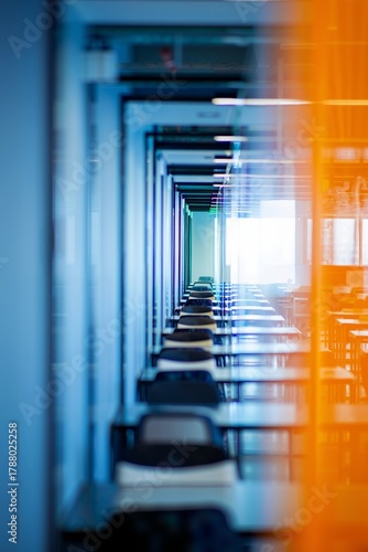 Office Perspective with Bokeh Effect