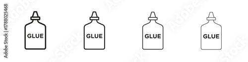 Glue icon. Simple graphic element set