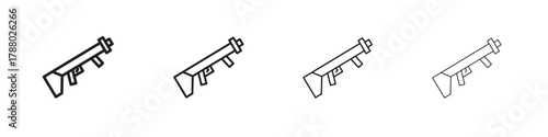 Grenade Launcher icon. Simple graphic element set