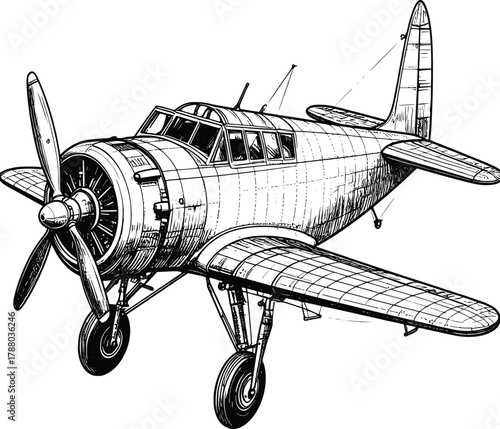 Black and White Fighter Plane Images
 