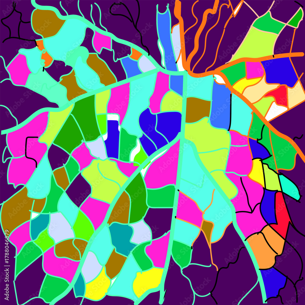 Obraz premium Abstract multicolored background.Stylized vector illustration of multi-colored objects.