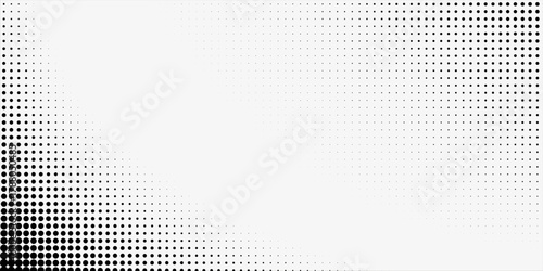 Abstract white and gray color background with halftone effect, dot pattern. Vector illustration.