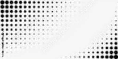 Abstract white and gray color background with halftone effect, dot pattern. Vector illustration.