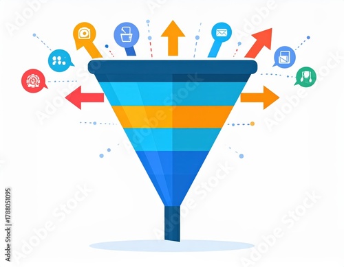 flat illustration of a bar chart