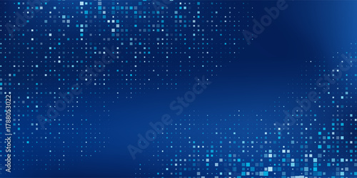 Fototapeta Naklejka Na Ścianę i Meble -  Modern rectangle abstract blue abstract background with a soft curve and smooth lighting illustration abstract