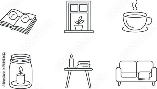Relaxing home icons