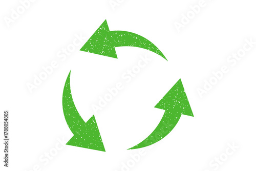 recycling symbol icon for eco friendly sustainability renewable energy environment waste management reduce reuse recycle design.