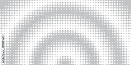 Abstract background with modern and trendy white halftone circle decoration. Grunge pop art gradient background. Vector vol. 2