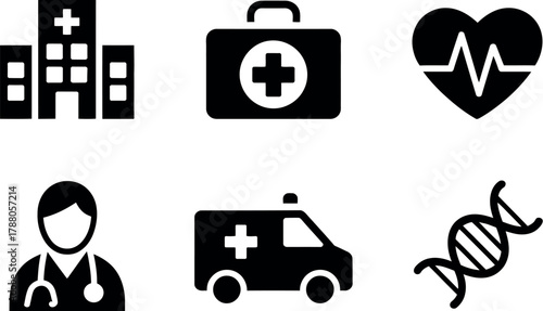 Medical service icons