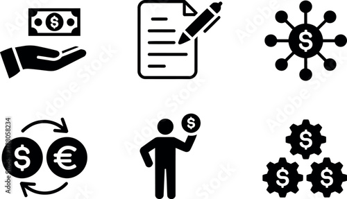 Set of business and finance icons