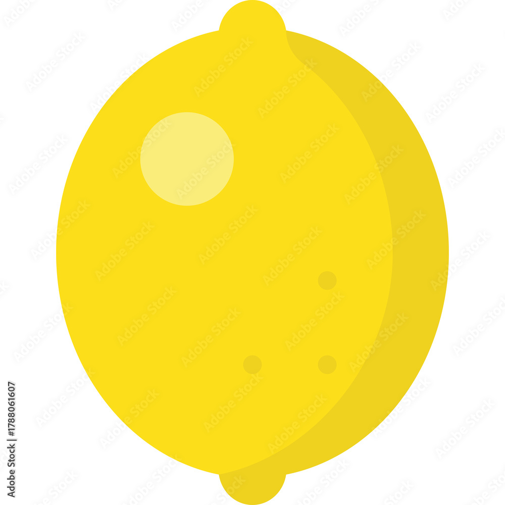 Fototapeta premium A Single Yellow Lemon With A Translucent Background And Subtle Texture Detail Showing The Natural Shape Of The Fruit.