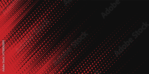 Halftone dots red and blue color pattern gradient grunge texture background. Dot pop art comic sport neutral simple art good nice paper design old nice