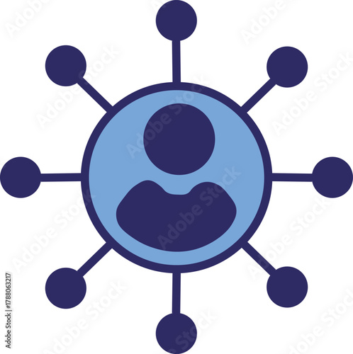 Leadership icon, Human organization leader teamwork structure hierarchy. Mentorship, coaching, charisma, head, lead, chairman, manager