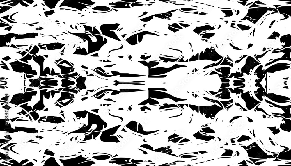 Fototapeta premium Abstract and grunge pattern with white isolated on white background. Easily resized and recoloured at your discretion. Vector Format Illustration