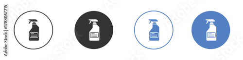 Cleaning spray icon pictogram set. Vector icon designs