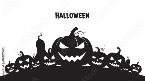 halloween pumpkin art vector illustration