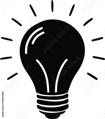 Simple hand drawn black and white sketch of an object or subject