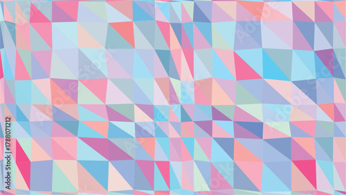 Pastel Triangle Pattern Low Poly Background Vector Texture
