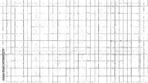 Vector abstract glitch grid background with broken rectangles lines distortion pattern digital tech error effect on transparent backdrop design for futuristic technology themes illustration.