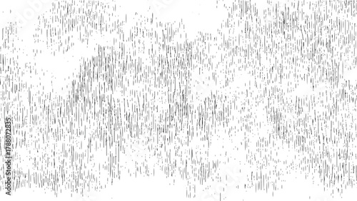 Vertical hand drawn scratch line pattern vector on transparent background, distressed grunge texture for overlay, fabric, art, rough chaotic abstract design for creative retro backgrounds.