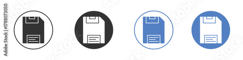 Floppy disk icon pictogram set. Vector icon designs