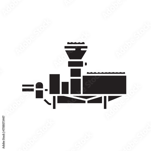 olive crushing color flat icon.