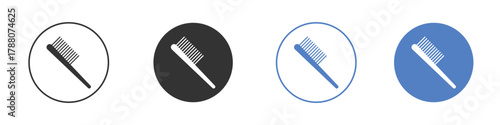 Hair brush icon pictogram set. Vector icon designs