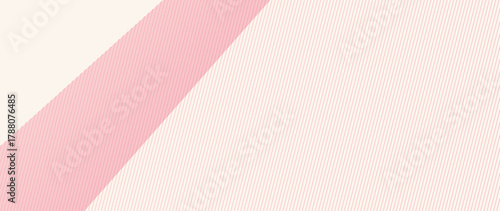 Minimalist abstract background with a diagonal split of soft pink and light beige, offering a clean and gentle aesthetic for various designs.