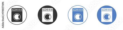 Laundry icon pictogram set. Vector icon designs