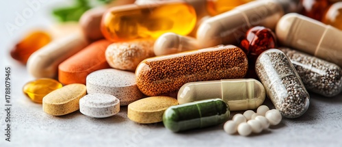 health supplements Ideal for health, wellness, and pharmaceutical content  high resolution   for isolate image
