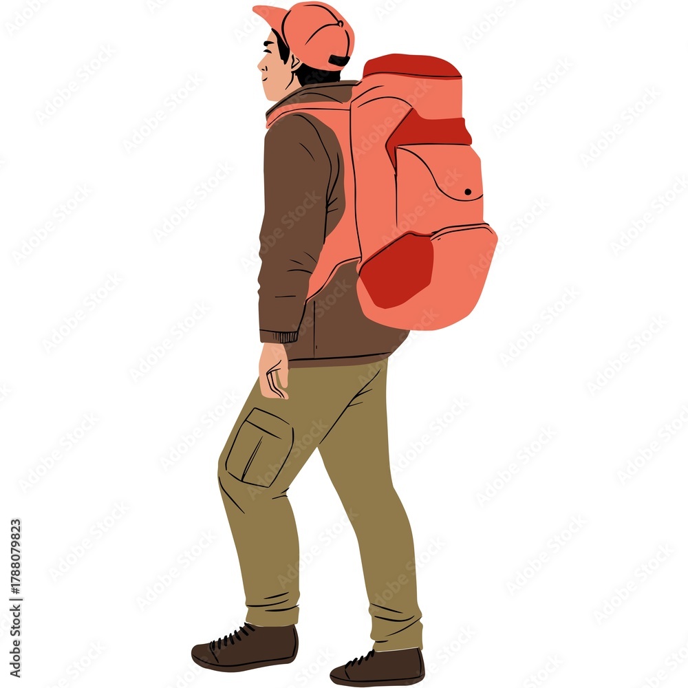 Obraz premium hiker with backpack