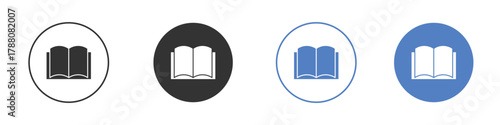open book icon pictogram set. Vector icon designs
