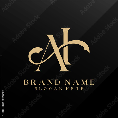Modern Creative AI Logo Design. initial icon Based Monogram and Letters in Luxury vector