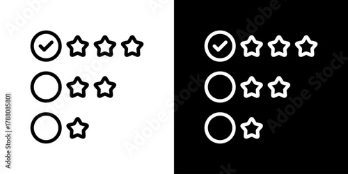 Score Icon Line Styles Vector Illustration 
